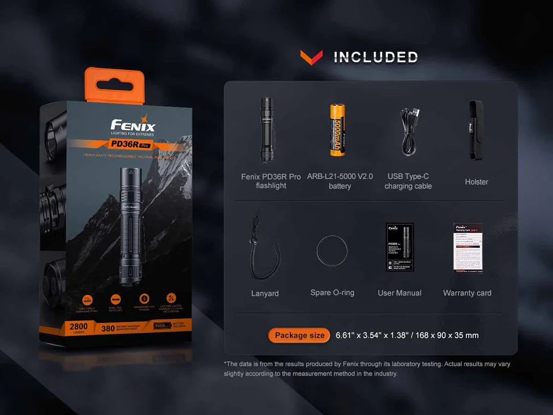 Fenix PD36R Pro Rechargeable Flashlight