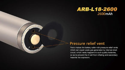 Fenix ARB-L18-2600 Rechargeable 18650 Battery