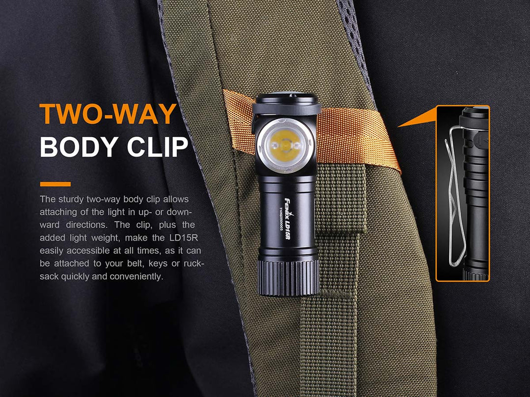 Fenix LD15R USB Rechargeable Right Angle Flashlight
